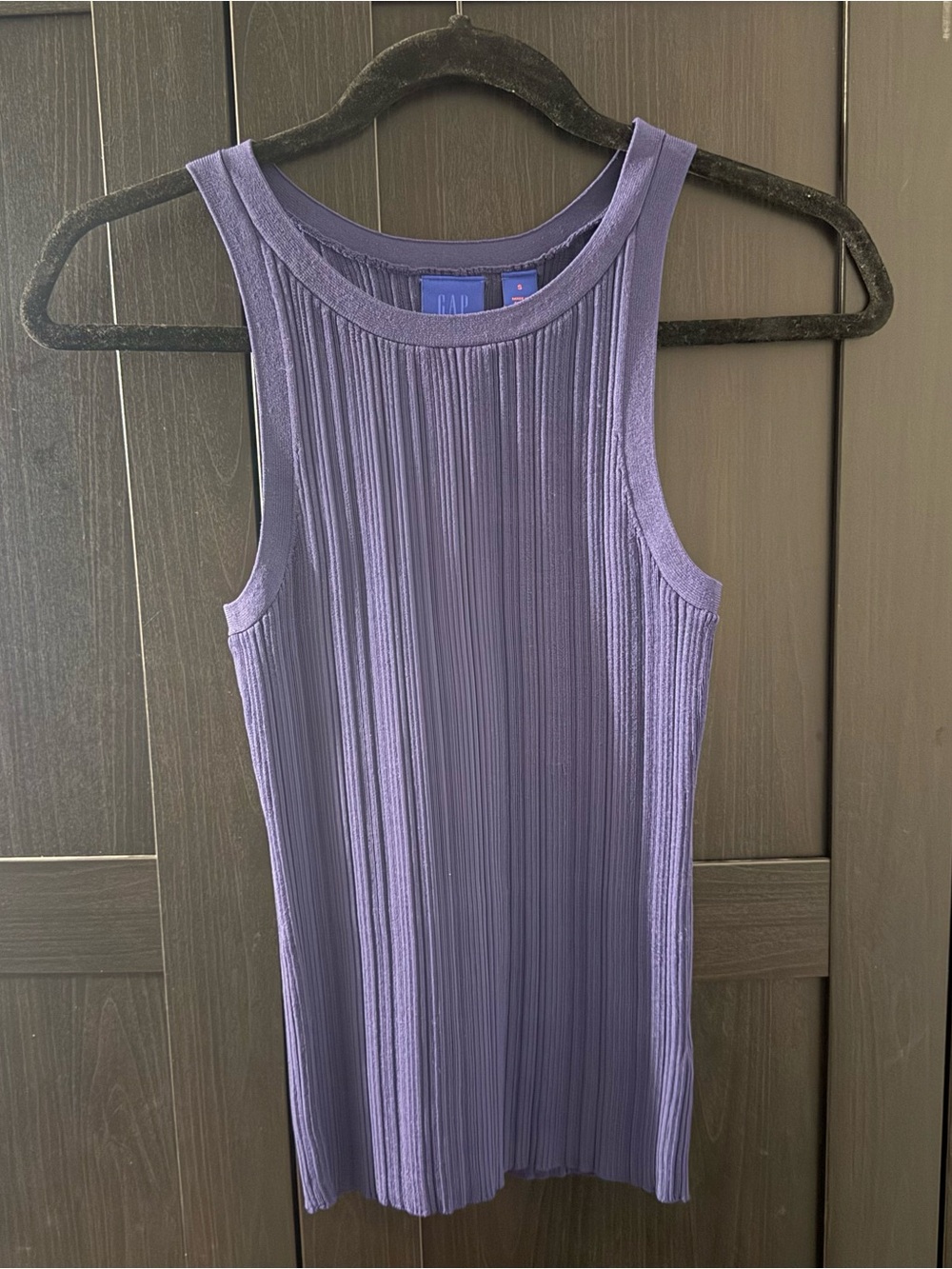 GAP Blue Ribbed Tank Top
